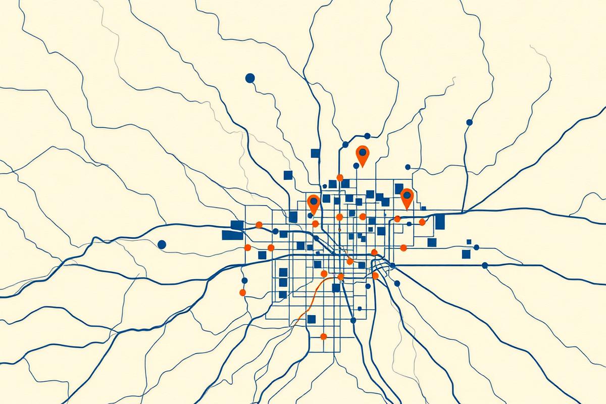 Northside regional service coverage map